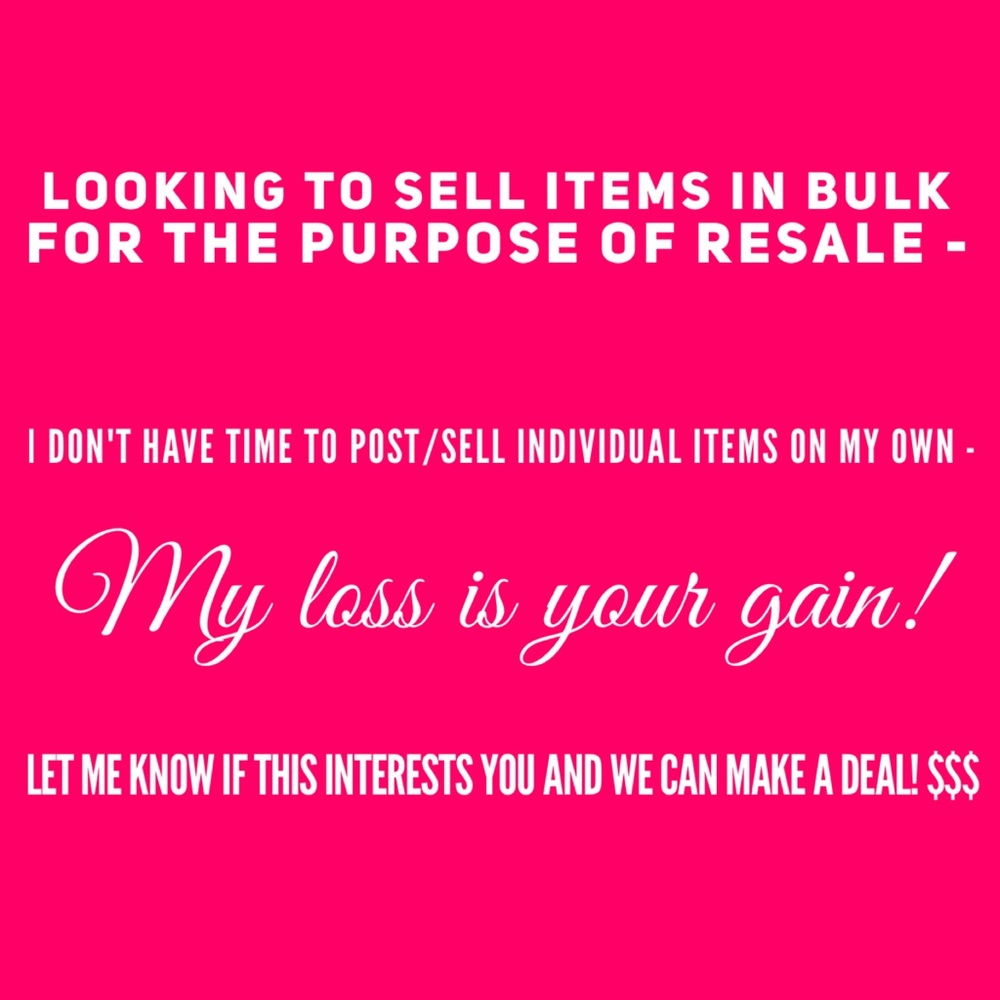 BULK clothing for your resale purposes!